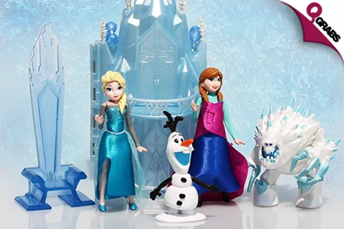 From QR49, Play with Elsa, Anna and Olaf with a Frozen-Themed Mini Ice Castle Play Set! (Up to QR260 Value)